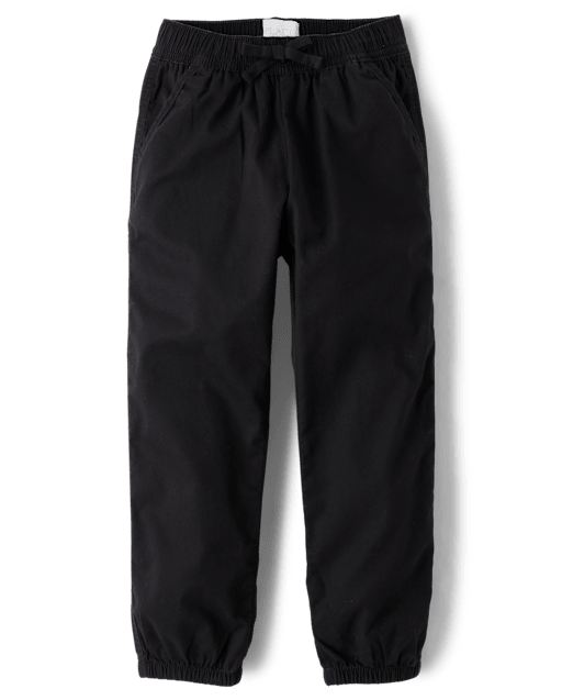 Girls Twill Jogger Pants