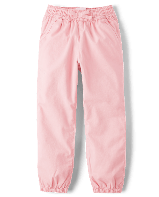 Girls Twill Jogger Pants