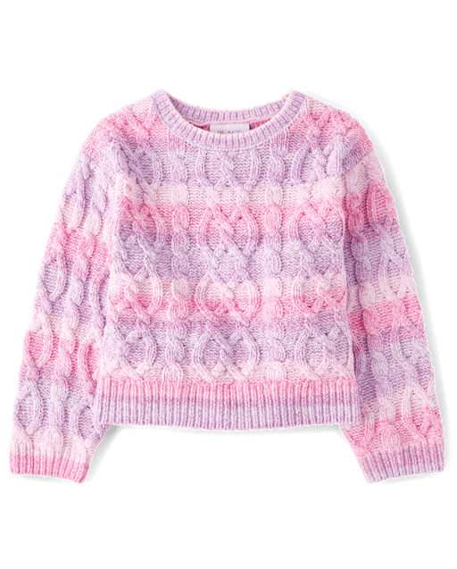Girls Ombre Chenille Sweater