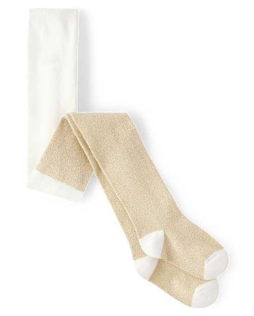 Girls Metallic Tights