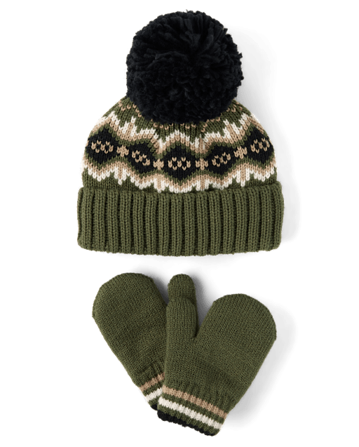 Toddler Boys Fairisle 2-Piece Cold Weather Set