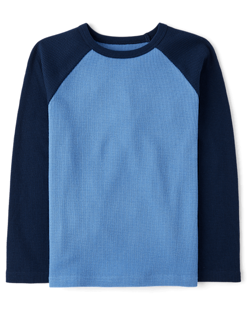Boys Colorblock Thermal Raglan Top