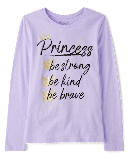 Girls Princess List Graphic Tee