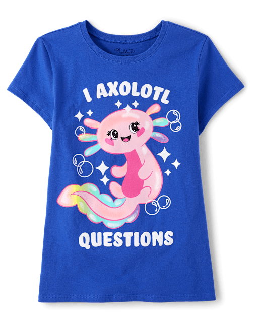 Girls Axolotl Graphic Tee