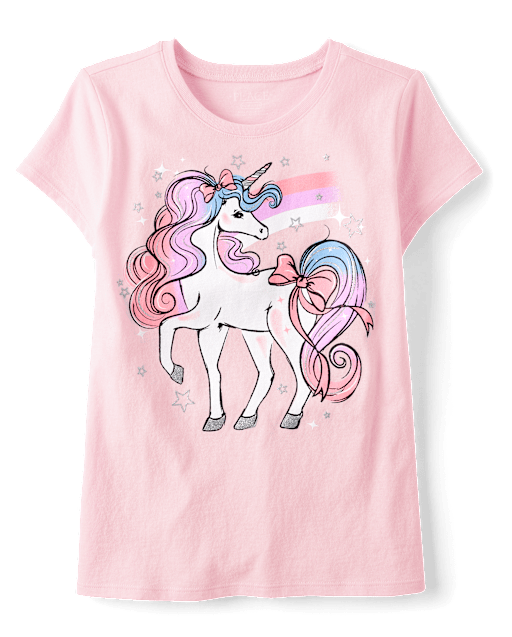 Girls Unicorn Graphic Tee