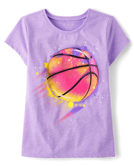 Girls Basketball Graphic Tee