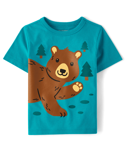 Baby And Toddler Boys Bear Graphic Tee
