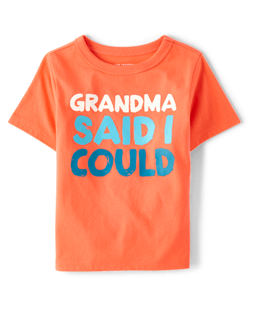 Baby And Toddler Boys Grandma Said Graphic Tee