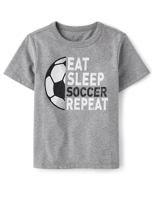 Baby And Toddler Boys Soccer Graphic Tee