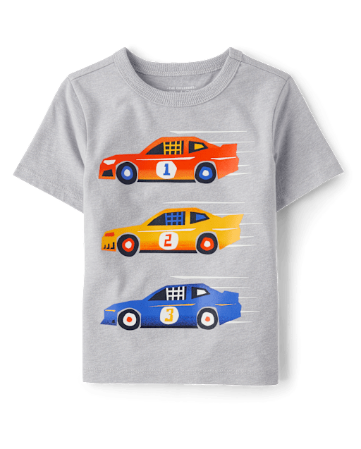 Baby And Toddler Boys Racecar Graphic Tee