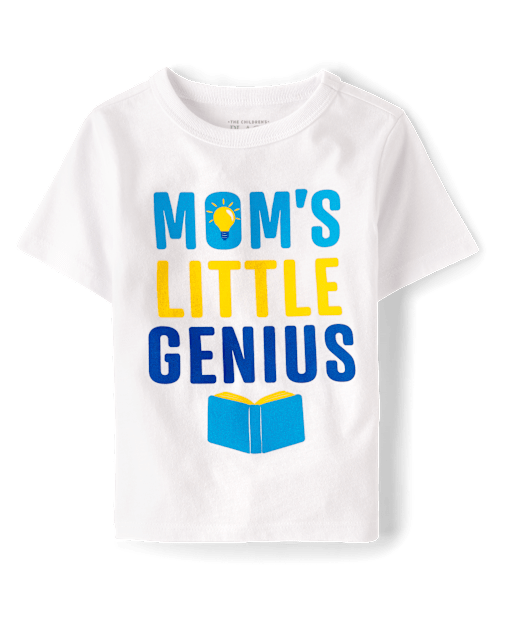 Baby And Toddler Boys Mom's Genius Graphic Tee