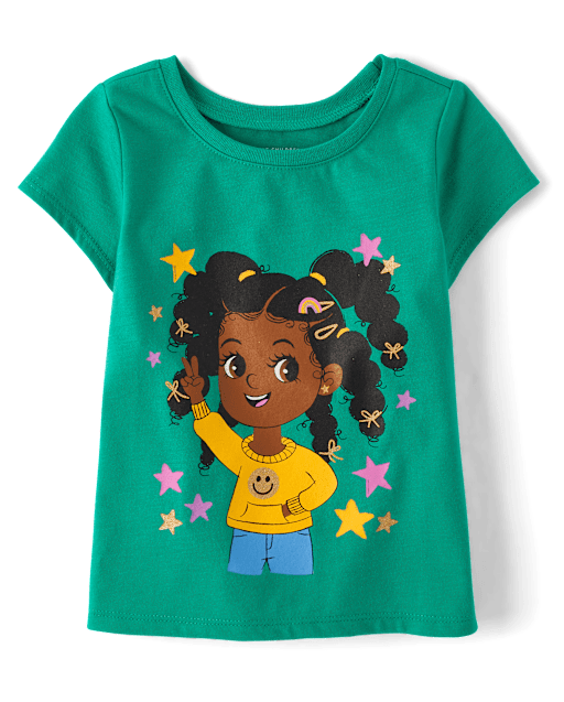 Baby And Toddler Girls Girl Graphic Tee