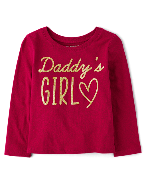 Bébé Et tout-petit, fille Daddy's Fille T-shirt imprimé