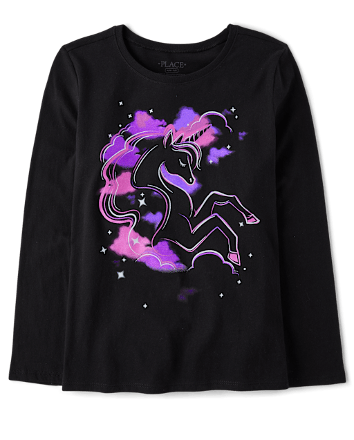 Girls Unicorn Graphic Tee