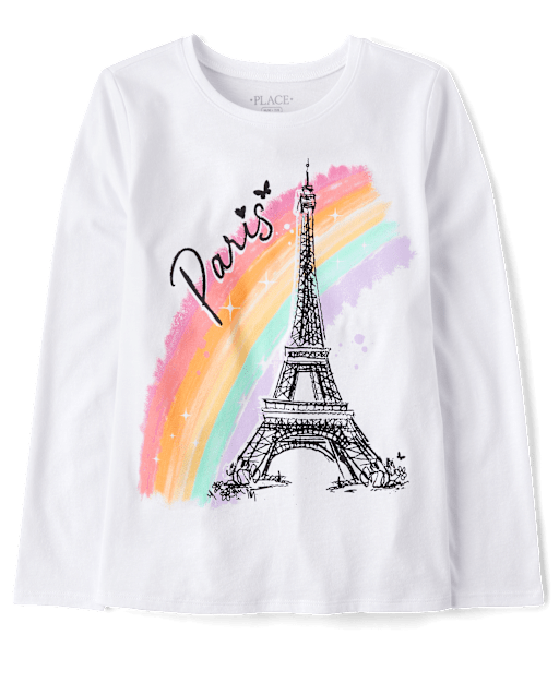 Girls Paris Graphic Tee