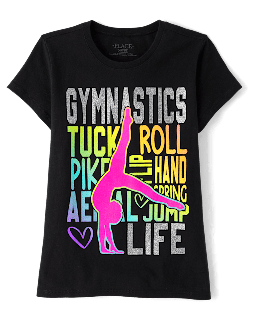 Girls Gymnastics Graphic Tee