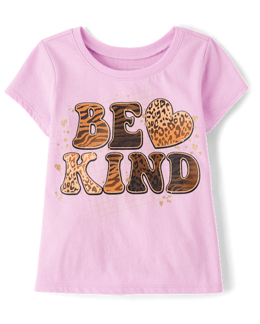 Baby And Toddler Girls Be Kind Graphic Tee