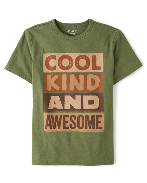 Boys Cool Kind Awesome Graphic Tee