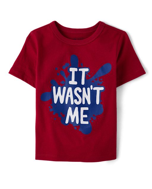 Baby And Toddler Boys Wasn't Me Graphic Tee