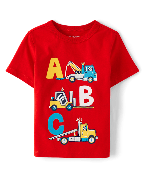 Baby And Toddler Boys ABC Truck Graphic Tee