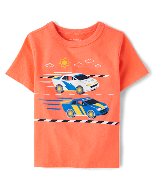 Baby And Toddler Boys Racecar Graphic Tee