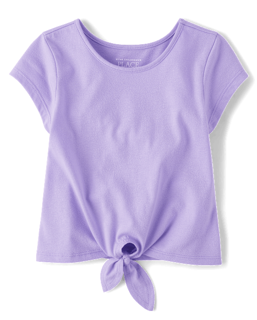Toddler Girls Tie Front Top