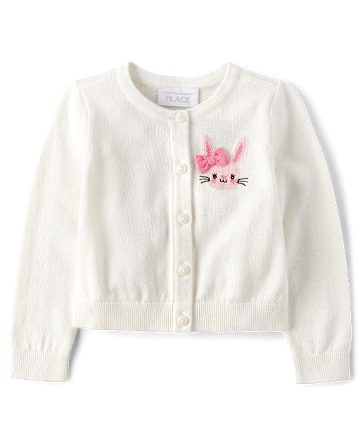 Toddler Girls Bunny Cardigan