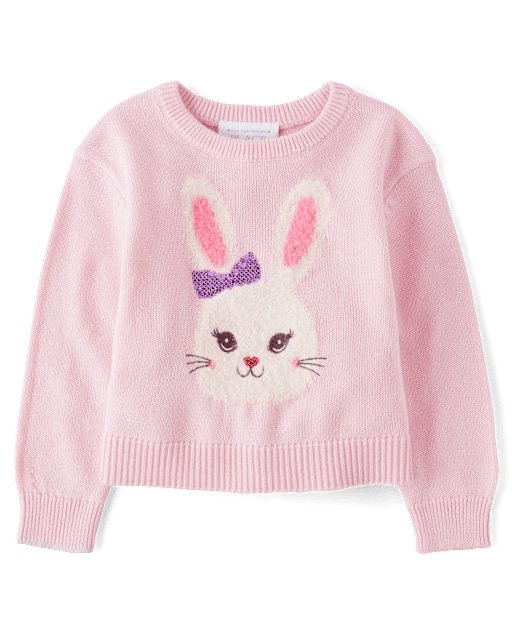 Toddler Girls Bunny Sweater