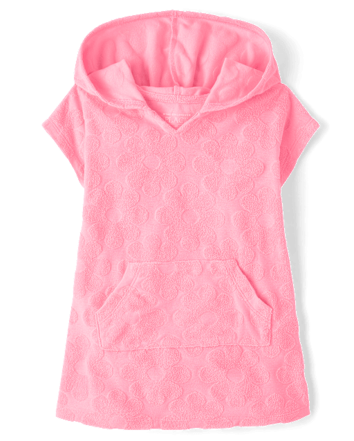 Baby And Toddler Girls Floral Terry Swim Cover-Up