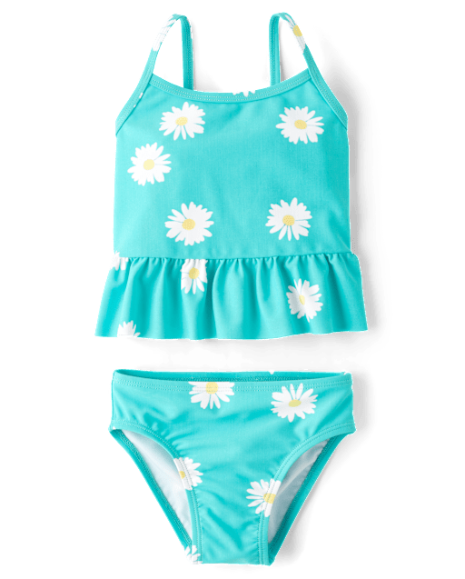 Baby And Toddler Girls Daisy Peplum Tankini Swimsuit