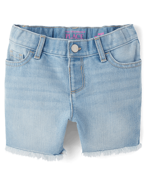 Baby And Toddler Girls Denim Midi Shorts