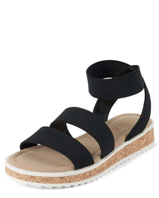 Girls Elastic Sandals