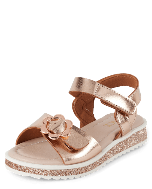 Toddler Girls Glitter Platform Sandals