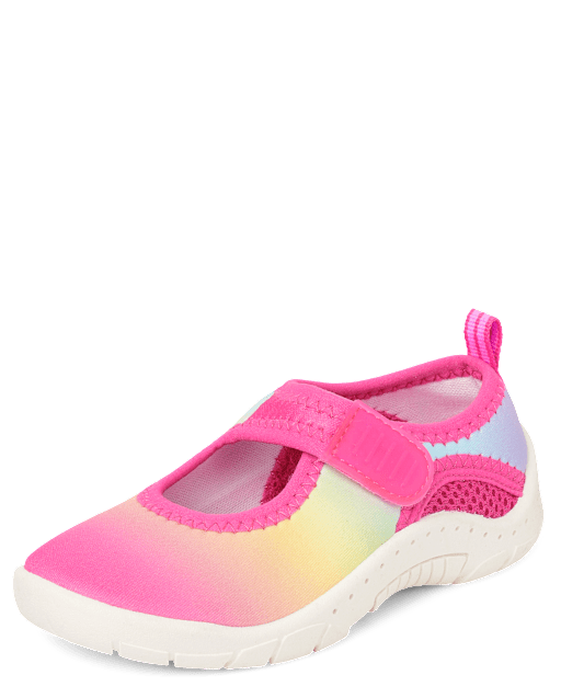 Toddler Girls Rainbow Ombre Water Shoes