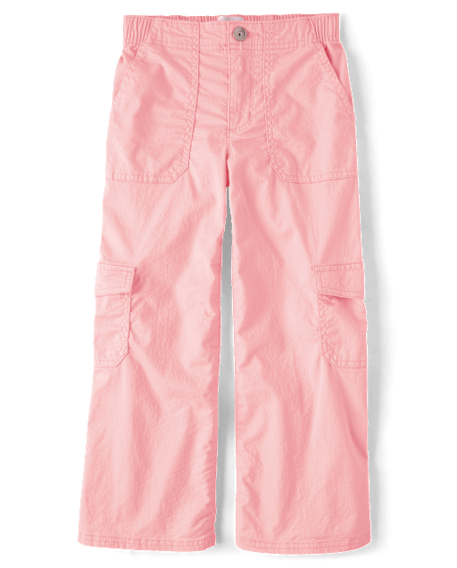 Girls Wide Leg Cargo Pants