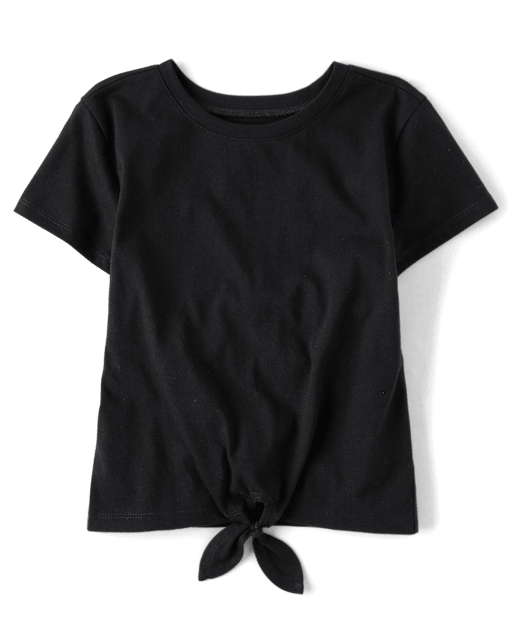 Girls Tie Front Top