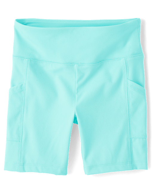 Girls Quick Dry High Rise Bike Shorts