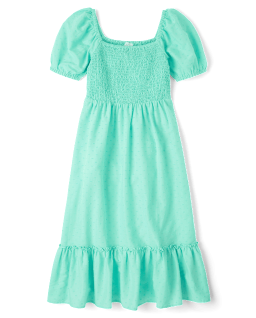 Womens Mommy And Me Smocked Tiered Dress