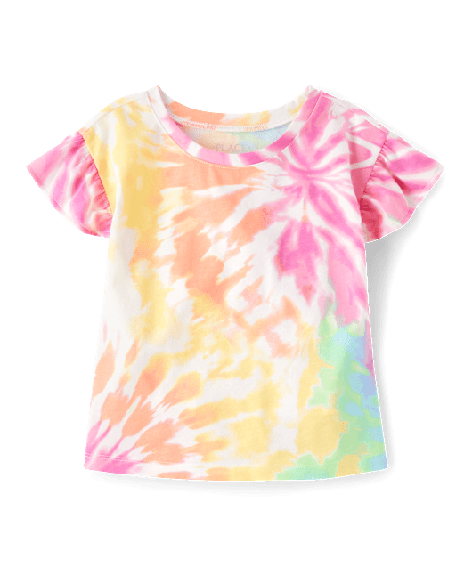 Girls Print Flutter Top