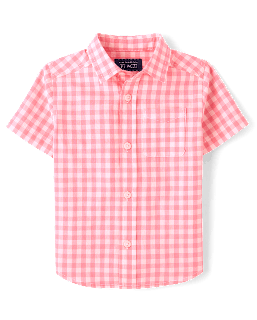 Baby And Toddler Boys Dad And Me Gingham Poplin Button Up Shirt