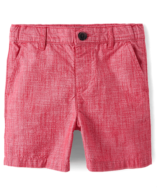 Baby And Toddler Boys Textured Chino Shorts