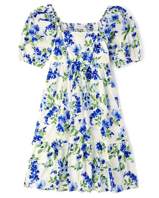 Womens Mommy And Me Floral Ruffle Dress