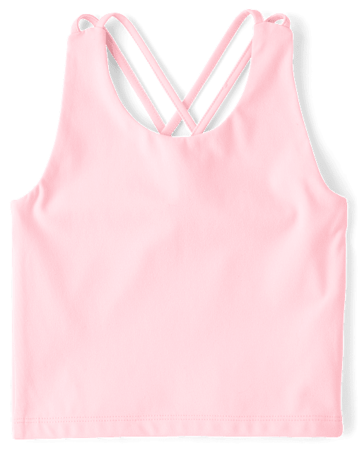 Girls Quick Dry Cross Back Tank Top