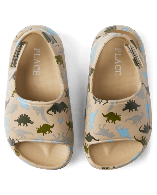 Toddler Boys Print Slides