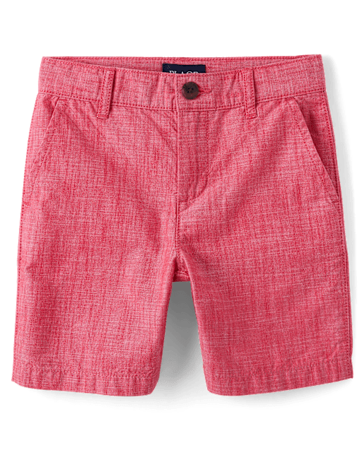 Boys Textured Chino Shorts