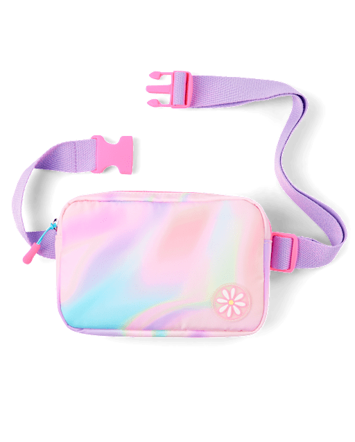 Girls Rainbow Tie Dye Belt Bag