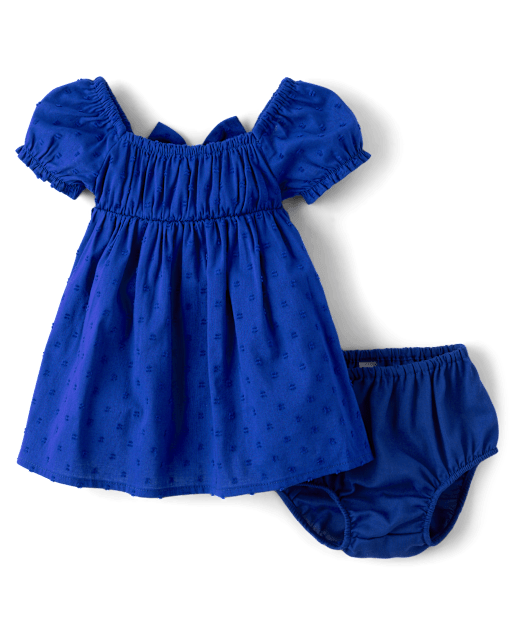 Baby Girls Mommy And Me Bow Back Fit And Flare Dress
