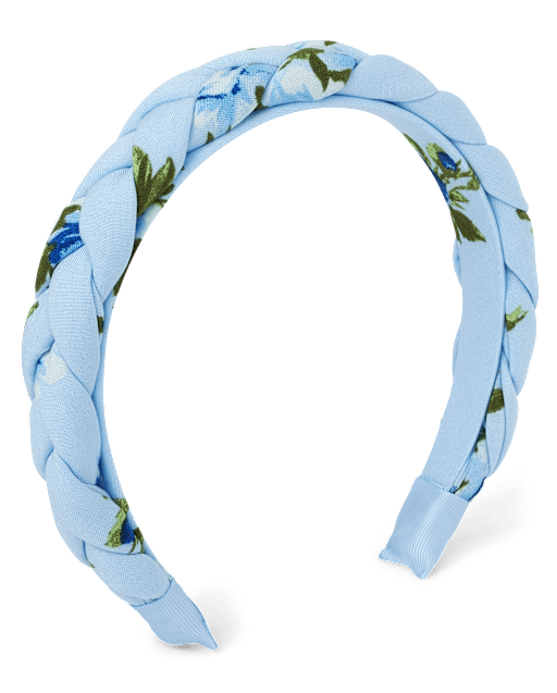 Girls Floral Braided Headband