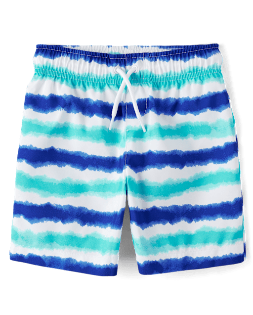 Boys Print Swim Trunks