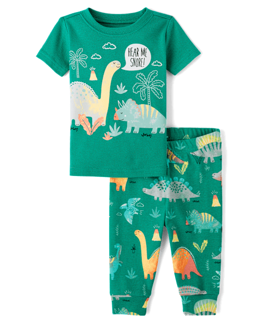 Baby And Toddler Dino Snug Fit Cotton Pajamas
